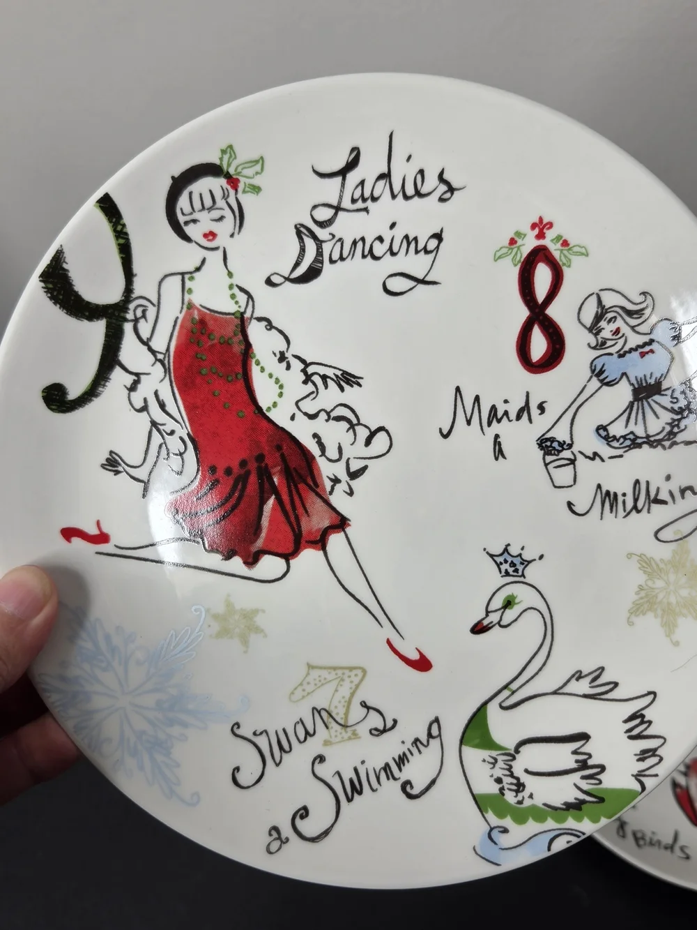 Lenox Twelve Days Of Christmas Set Of 4 Desert Plates 8